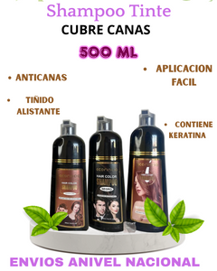SHAMPOO NATURAL CUBRE CANAS (500 ML)  Sin Amoniaco