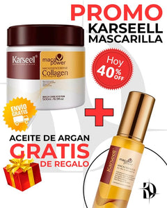 COMBO KARSEELL  (100% ORIGINAL ) MASCARILLA CAPILAR + OLEO MACA KARSEELL